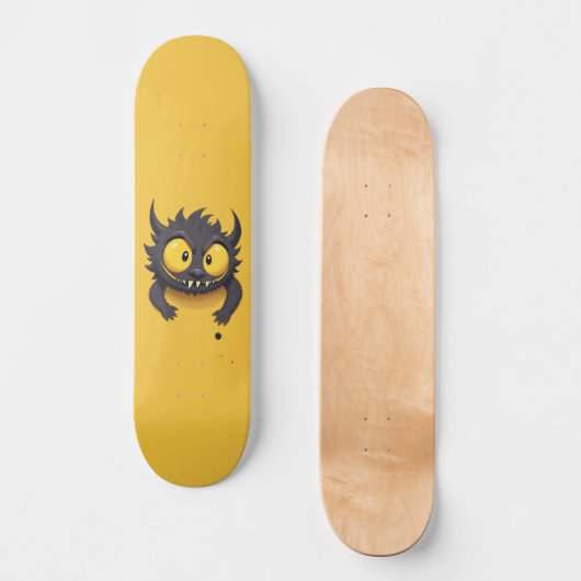 Schwarzes Monster Skateboard (Vorderseite)