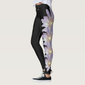 Schwarzes Montana Bitterroot Staat Blume Leggings (Links)