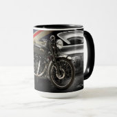 Schwarzes Motorrad 1952 Vincents Schatten-998cc Tasse (VorderseiteRechts)