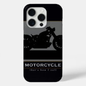 Schwarzes Motorrad Case-Mate iPhone Hülle (Rückseite)