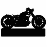 Schwarzes Motorrad Freistehende Fotoskulptur<br><div class="desc">Eine dunkle Skulptur,  um Ihr Zimmer oder Büro zu dekorieren. Ein tolles Produkt finden Sie hier nur im Mixed World Zazzle Store.</div>