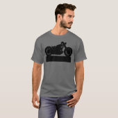 Schwarzes Motorrad T-Shirt (Vorne ganz)