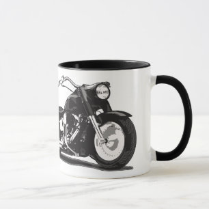Schwarzes Motorrad Tasse