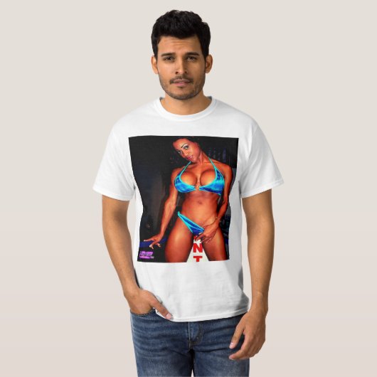 Schwarzes Muskel-Baby im Bikini T-Shirt (Vorne ganz)