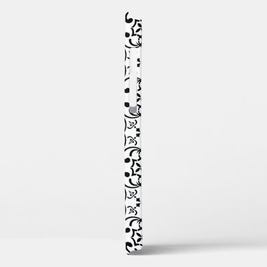 Schwarzes Muster Case-Mate iPhone Hülle (Rückseite / Links)