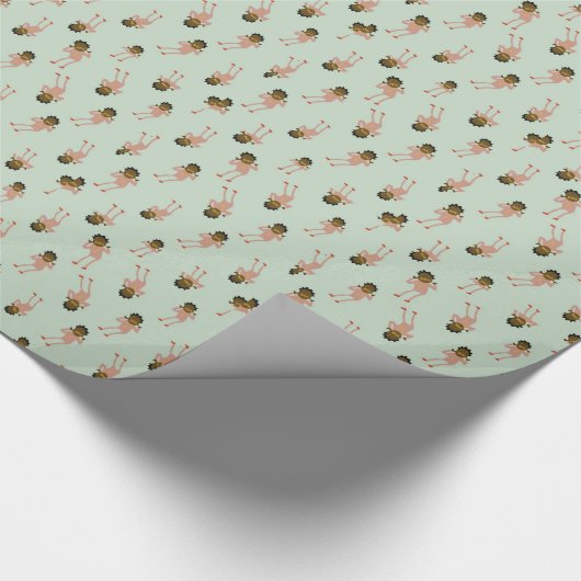 Schwarzes Muster Kodaks Geschenkpapier (Ecke)