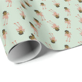 Schwarzes Muster Kodaks Geschenkpapier (Rolleneckpunkt)