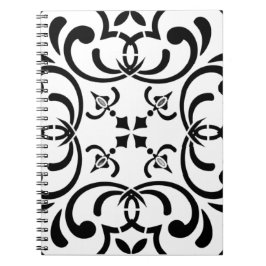 Schwarzes Muster Notizblock