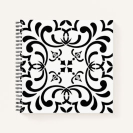 Schwarzes Muster Notizblock