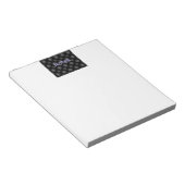 Schwarzes Muster - Notizen Pad Notizblock (angewinkelt)