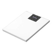 Schwarzes Muster - Notizen Pad Notizblock (Rotiert)