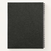 Schwarzes Muster Snakeskin Notizblock (Rückseite)