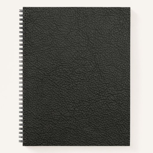 Schwarzes Muster Snakeskin Notizblock (Vorderseite)