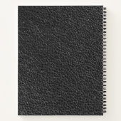 Schwarzes Muster Snakeskin Notizblock (Rückseite)