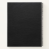Schwarzes Muster Snakeskin Notizblock (Rückseite)