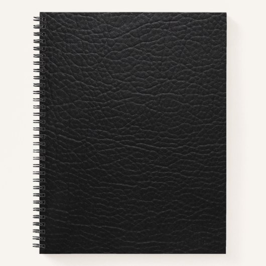 Schwarzes Muster Snakeskin Notizblock (Vorderseite)