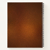 Schwarzes Muster Snakeskin Notizblock (Rückseite)
