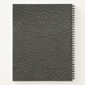 Schwarzes Muster Snakeskin Notizblock (Rückseite)