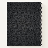 Schwarzes Muster Snakeskin Notizblock (Rückseite)