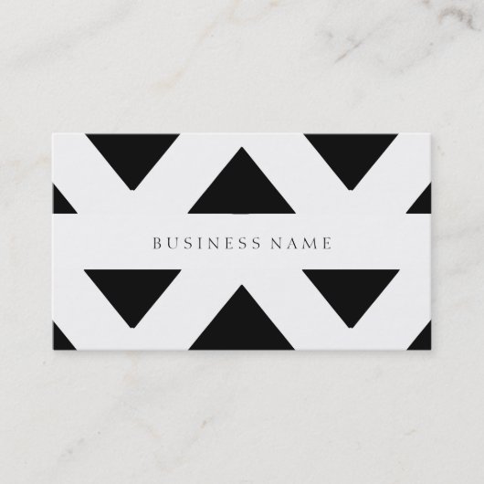 Schwarzes Muster Visitenkarte (Vorderseite)