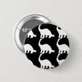 Schwarzes n-Weiß Dinos Button (Vorne & Hinten)