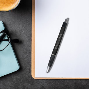 Schwarzes Namensskript Kugelschreiber