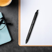 Schwarzes Namensskript Kugelschreiber