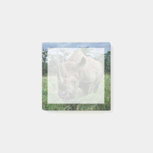 Schwarzes Nashorn Kenia Post-it Klebezettel
