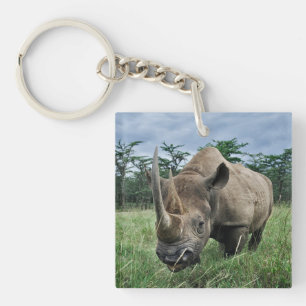 Schwarzes Nashorn   Kenia Schlüsselanhänger
