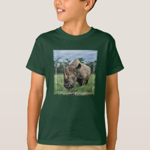 Schwarzes Nashorn Kenia T-Shirt