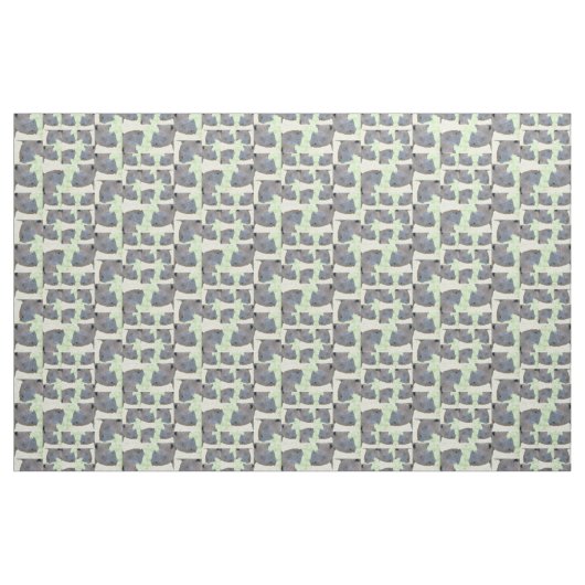Schwarzes Nashorn Stoff (Fat Quarter (45,7 x 55,9 cm))