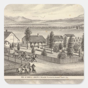 Schwarzes, Neal-Wohnsitze, Eigenschaften Quadratischer Aufkleber