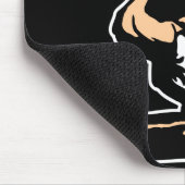 Schwarzes neues Ende der Spur Mousepad (Ecke)