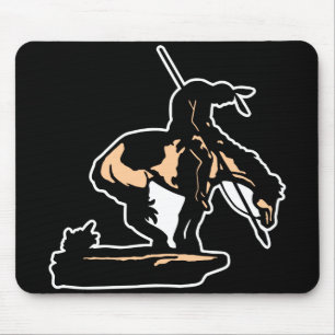 Schwarzes neues Ende der Spur Mousepad