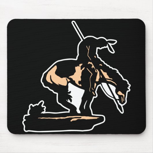 Schwarzes neues Ende der Spur Mousepad (Vorne)