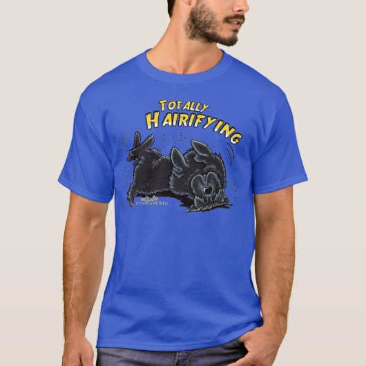 Schwarzes Neufundland - Totally Hairifying T-Shirt (Vorderseite)
