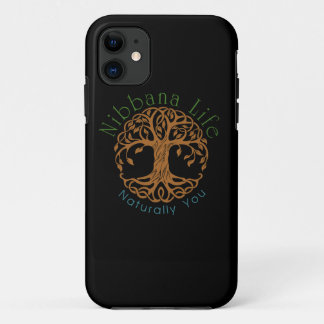 Schwarzes Nibbana Leben Case-Mate iPhone Hülle