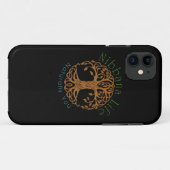 Schwarzes Nibbana Leben Case-Mate iPhone Hülle (Rückseite (Horizontal))