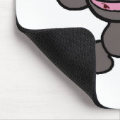 Schwarzes Ninja Greifer-Keine Wörter Mousepad (Ecke)