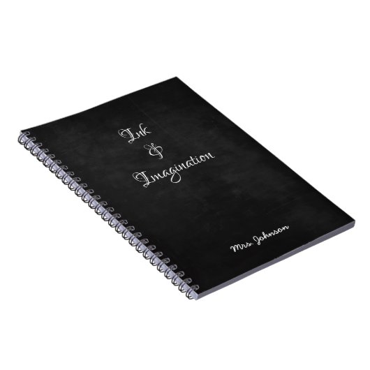 Schwarzes Notebook mit Tinte & Imaging Notizblock (Rechte Seite)