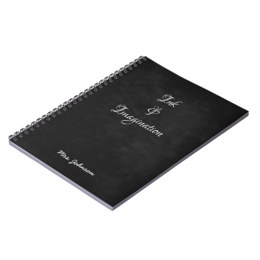 Schwarzes Notebook mit Tinte & Imaging Notizblock (Linke Seite)
