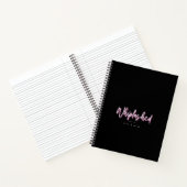 Schwarzes Notebook Notizblock (Innenseite)