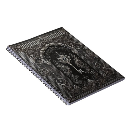 Schwarzes Notebook Notizblock (Rechte Seite)