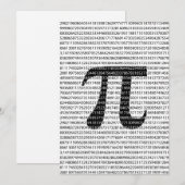 Schwarzes Number pi day mathematical symbol (Vorne/Hinten)