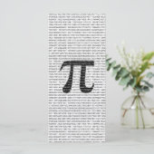 Schwarzes Number pi day mathematical symbol (Stehend Vorderseite)