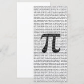 Schwarzes Number pi day mathematical symbol (Vorne/Hinten)