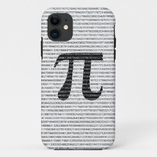 Schwarzes Number pi day mathematical symbol Case-Mate iPhone Hülle