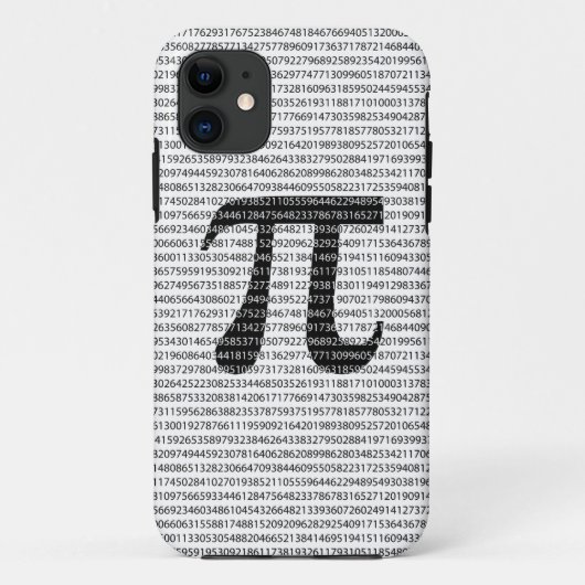 Schwarzes Number pi day mathematical symbol Case-Mate iPhone Hülle (Rückseite)
