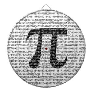 Schwarzes Number pi day mathematical symbol Dartscheibe