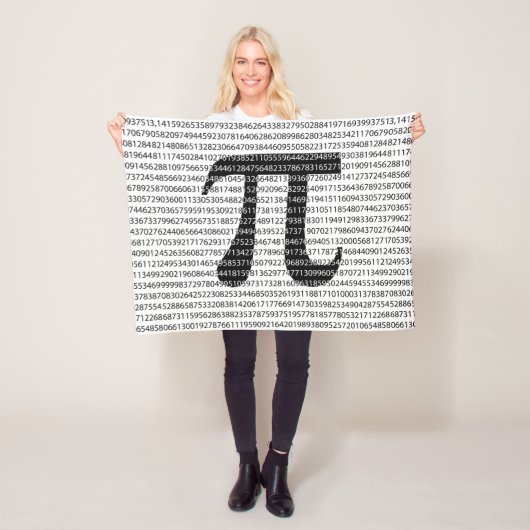 Schwarzes Number pi day mathematical symbol Fleecedecke (Beispiel)